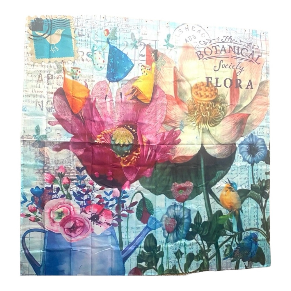 The Botanical‎ Society Flora Decorative Shower Curtain